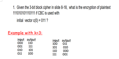 499x246 Solved Given The Bit Block Cipher In Slide What I