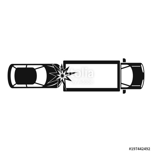 500x500 Car Injury Icon Simple Illustration Of Car Injury Vector Icon