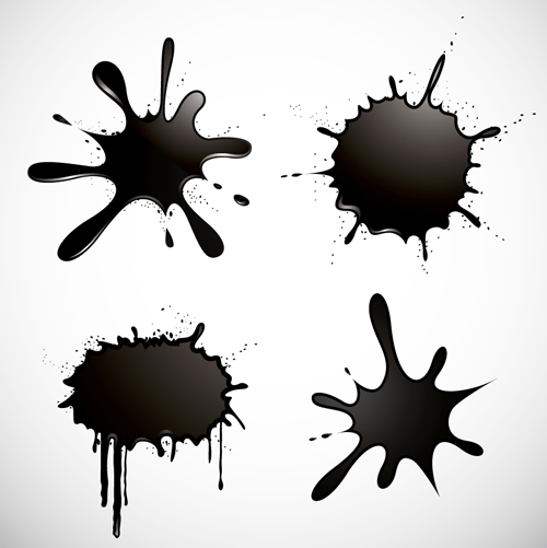 500x501 Grunge Ink Blots Vector Free Download