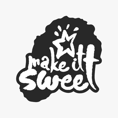 450x450 Make It Sweet In An Ink Blot Vector Illustration Royalty Free