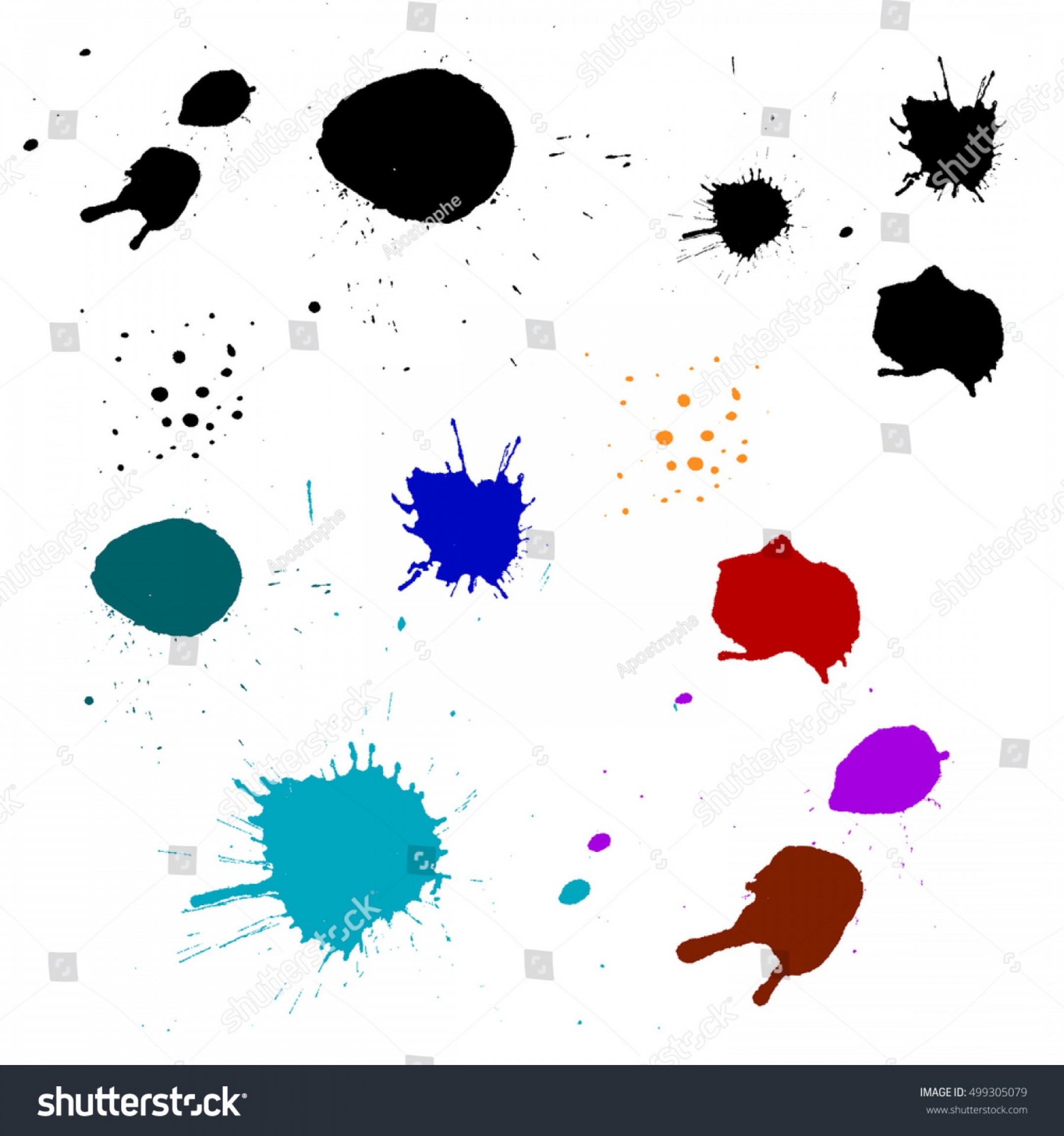 2160x2304 Paint Blobs Ink Blot Drips Vector Soidergi