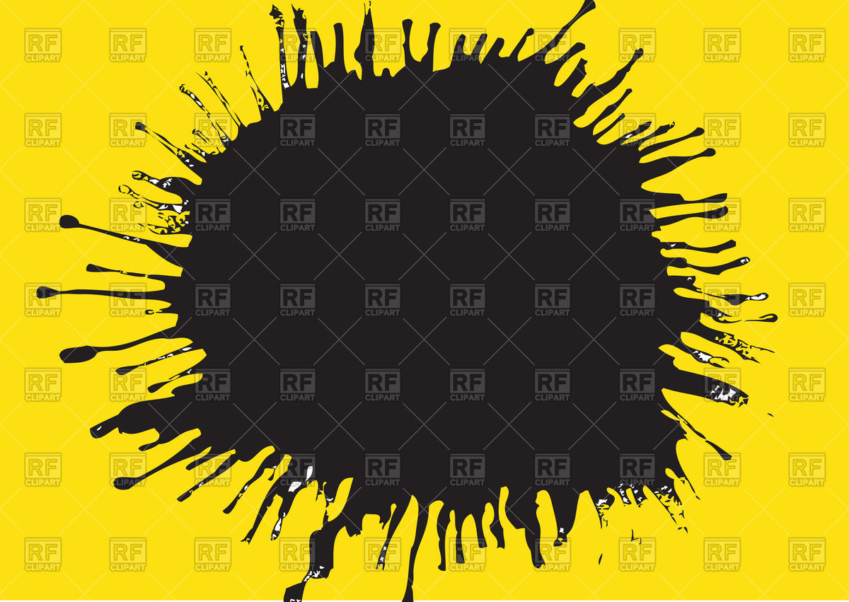 1200x851 Abstract Yellow Background With Ink Blot Vector Image Of Design