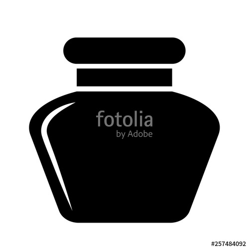 500x500 Ink Bottle Vector Icon Stock Image And Royalty Free Vector
