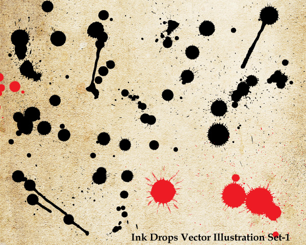 Ink Drops Vector Illustration Set Vector Photoshop Brushes 600x482 Ink Drops Vector Illustration Set Vector Photoshop Brushes