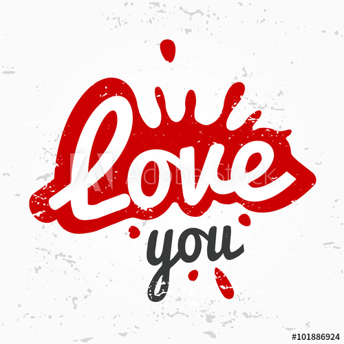 Splash Shape Symbol Logo Concept Love You Lettering In Ink Drop 500x500 Splash Shape Symbol Logo Concept Love You Lettering In Ink Drop