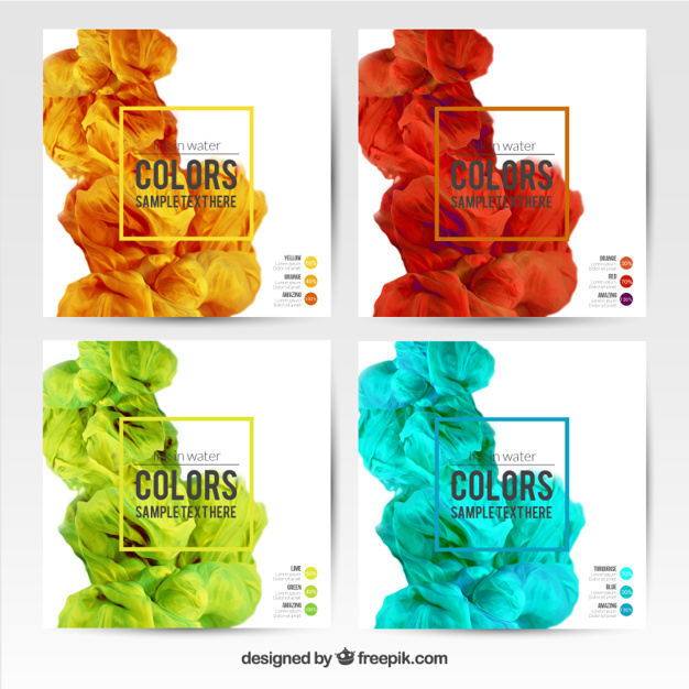 626x626 Ink In Water Backgrounds Collection Vector Free Download