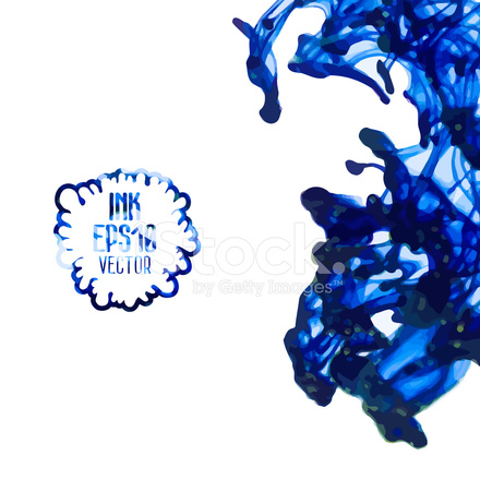 440x440 Vector Abstract Ink Swirling In Stock Vector