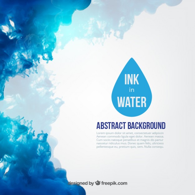 626x626 Blue Ink In Water Vector Free Download