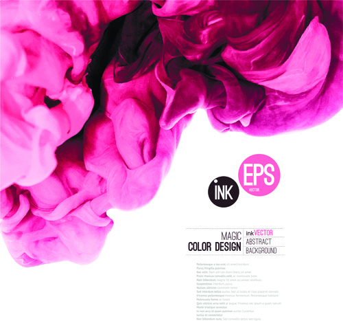 500x467 Colored Ink Water Cloud Background Vector Free Vector