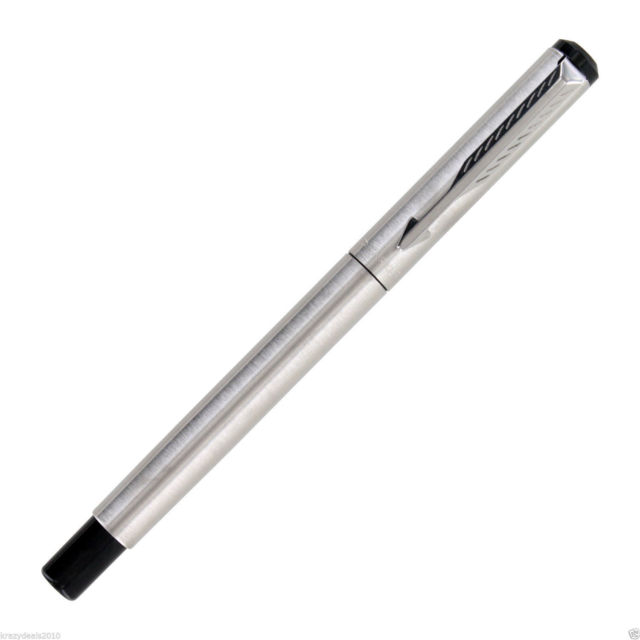 640x640 Parker Vector Stainless Steel Ct Fountain Pen For Sale
