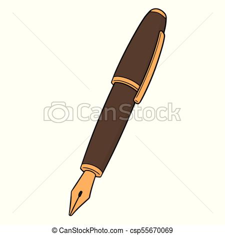 450x470 Vector Of Fountain Pen