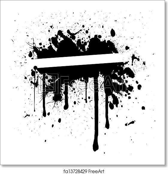 561x581 Free Art Print Of Splash Vector Illustration Of An Ink Splash