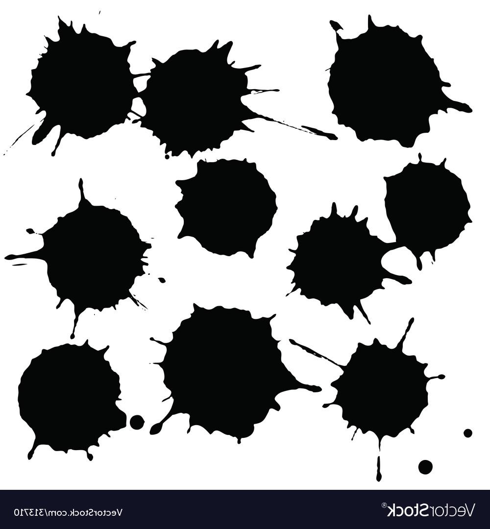 1000x1080 Unique Ink Splatter Logo Vector Drawing Free Vector Art, Images