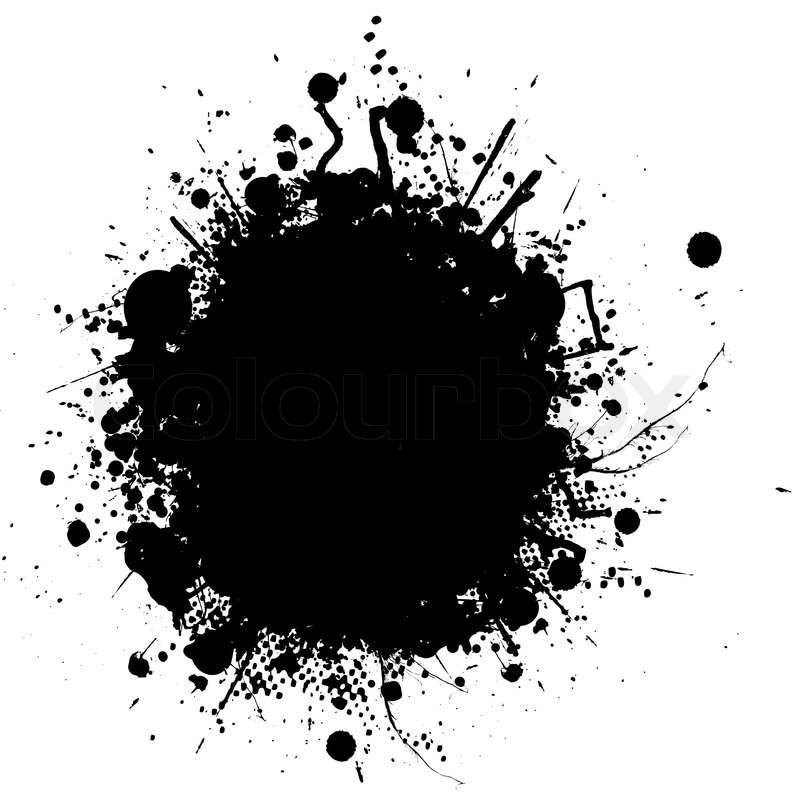 800x800 Abstract Illustration Of An Ink Splat Stock Vector Colourbox