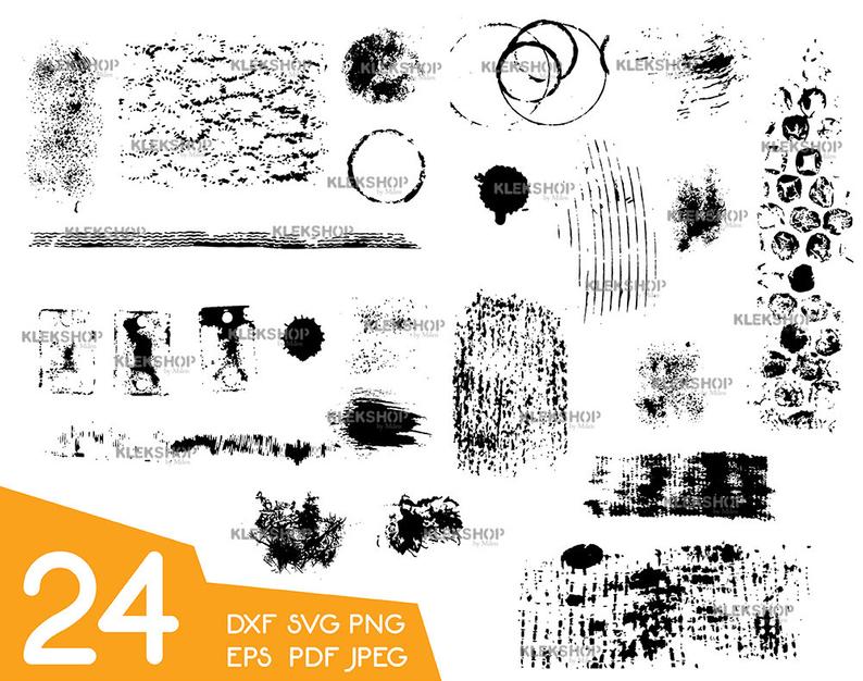 794x626 Grungetexturesvector Clip Artsilhouettedistressedvector Etsy