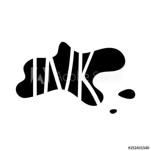 500x500 Ink Spot Vector Illustration