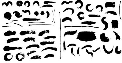 399x208 Ink Spots Free Vector Download