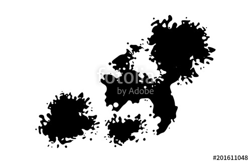 500x324 Splash Black Ink Spot Stock Image And Royalty Free Vector