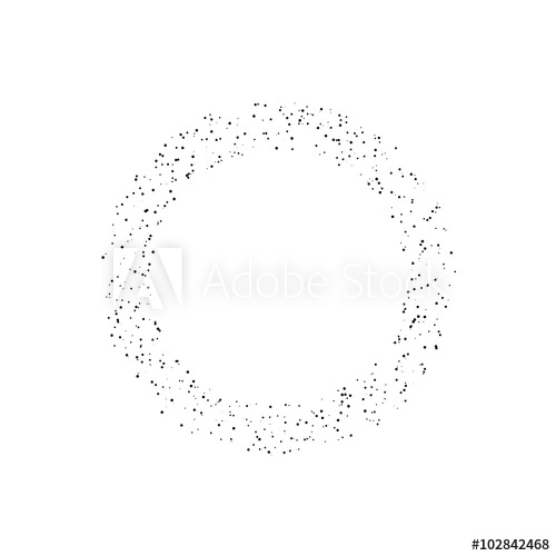 500x500 Circle Grunge Ink Spot Vector Background