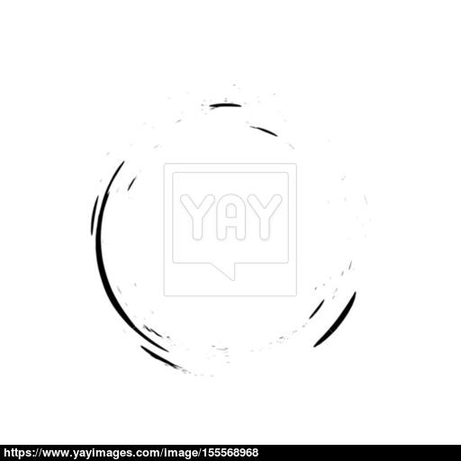 512x512 Circle Grunge Ink Spot Vector Background Vector