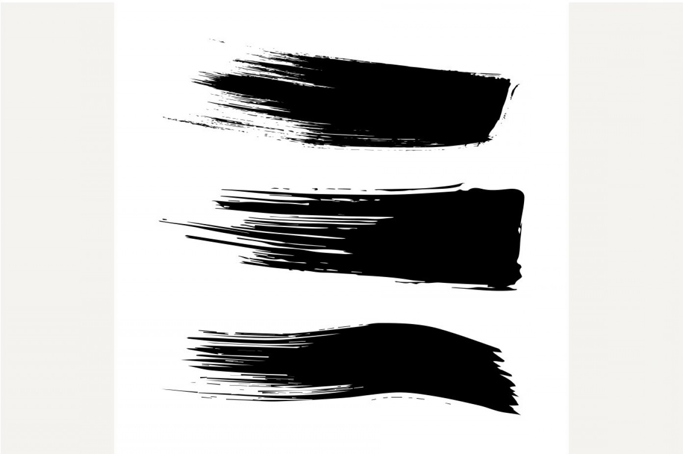 1392x926 Set Of Ink Brush Stroke Vector Sarahgardan