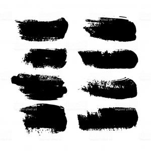 300x300 Vector Blob Hand Drawn Wide Strokes Textured Ink Paint Gm