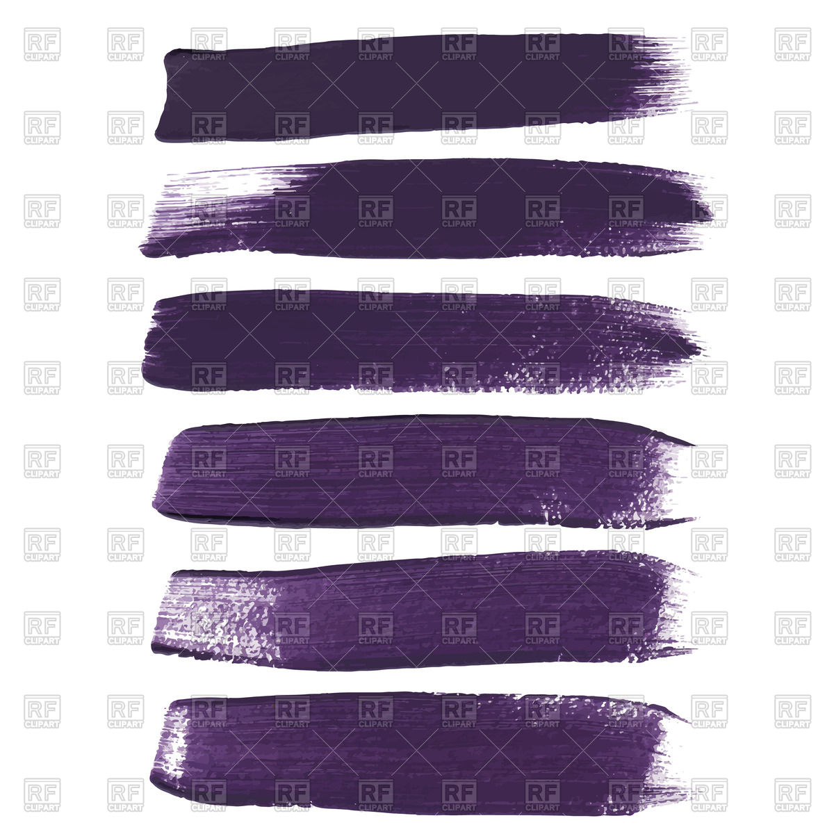 1200x1200 Violet Ink Brush Strokes Vector Image Of Design Elements