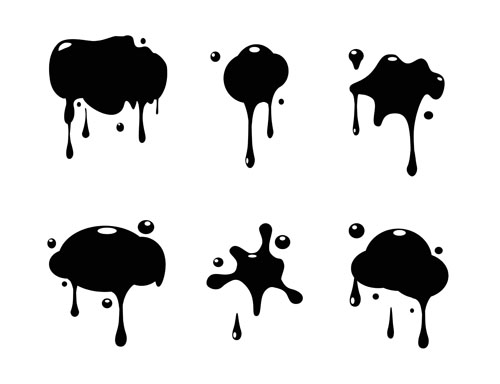 500x384 Grunge Ink Blots Vector Free Download