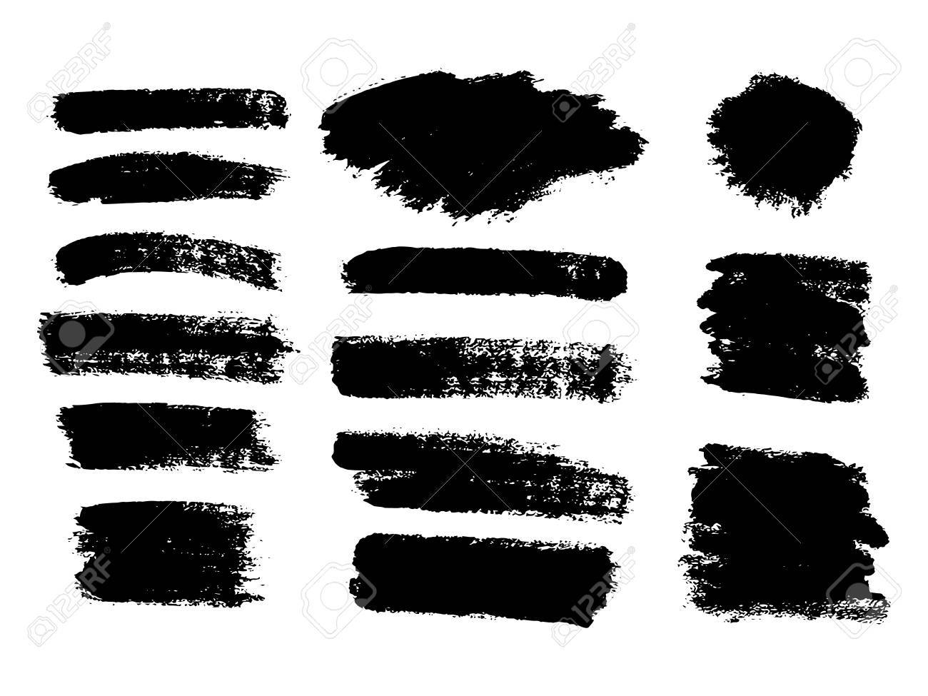 1300x975 Vector Black Paint Ink Brush Stroke Brush Line Or Texture