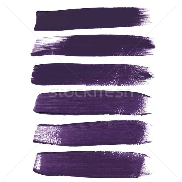 600x600 Violet Ink Vector Brush Strokes Vector Illustration Olga