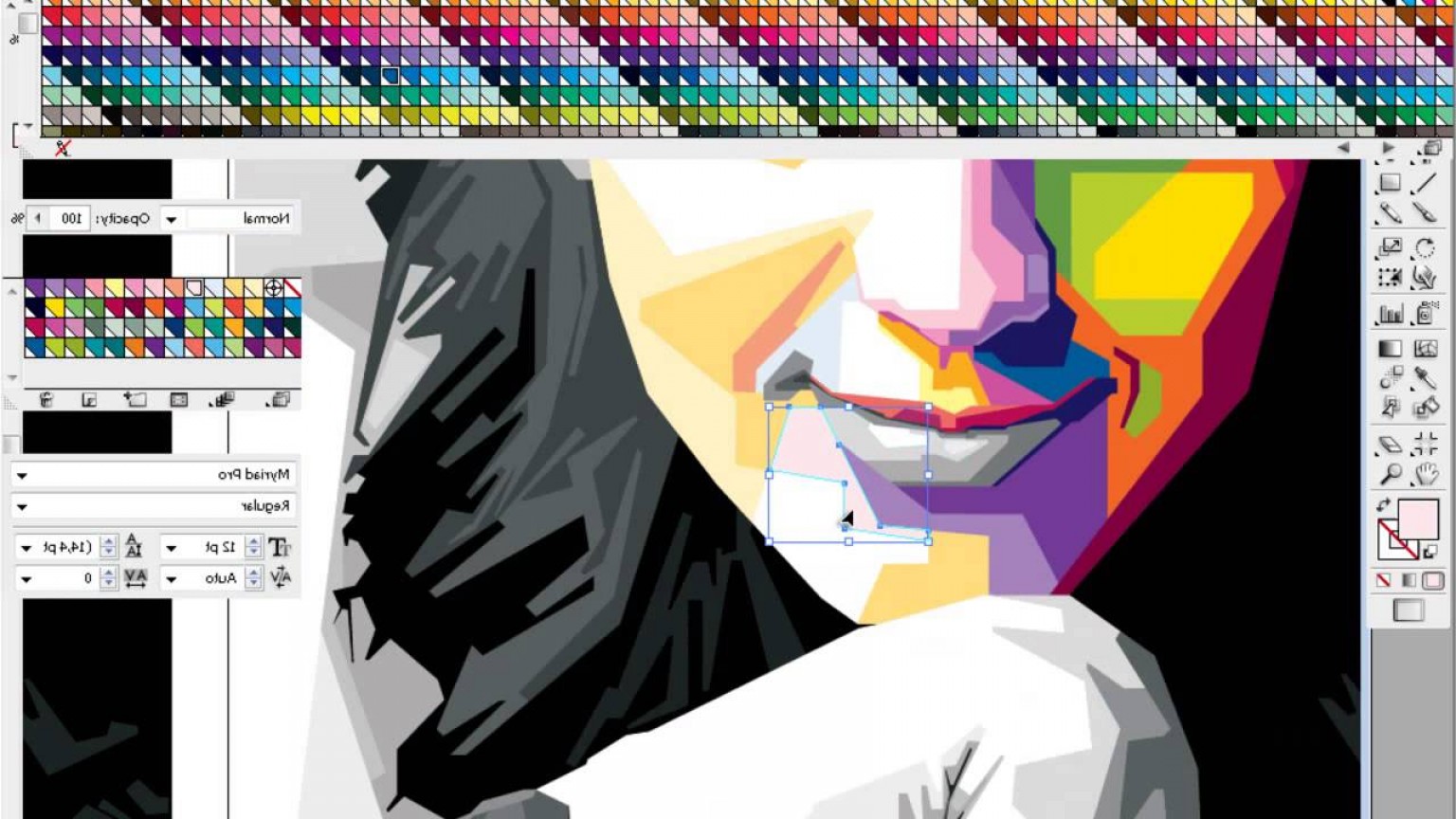 vector color image in inkscape