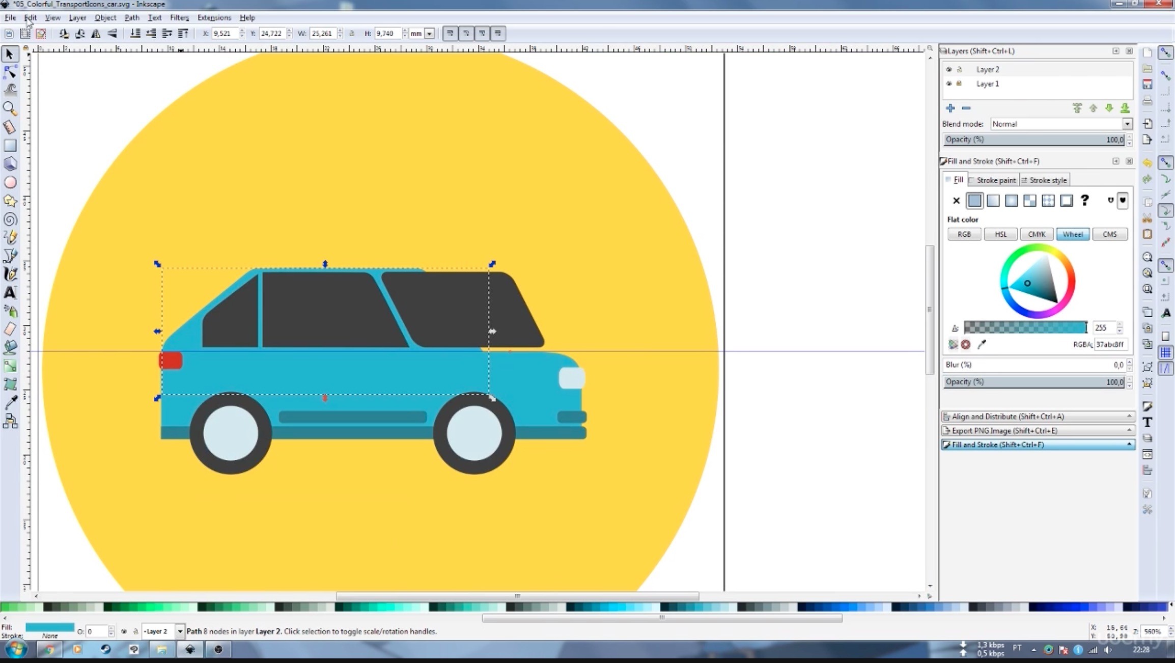 vector image with inkscape