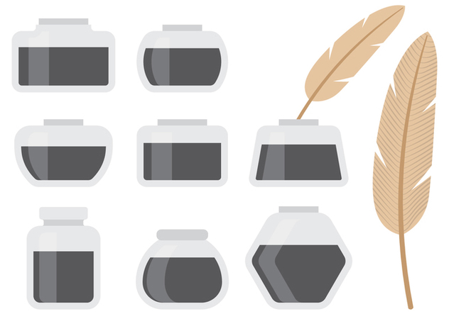 632x443 Inkwell And Feather Pen Icons Free Vector Download Cannypic