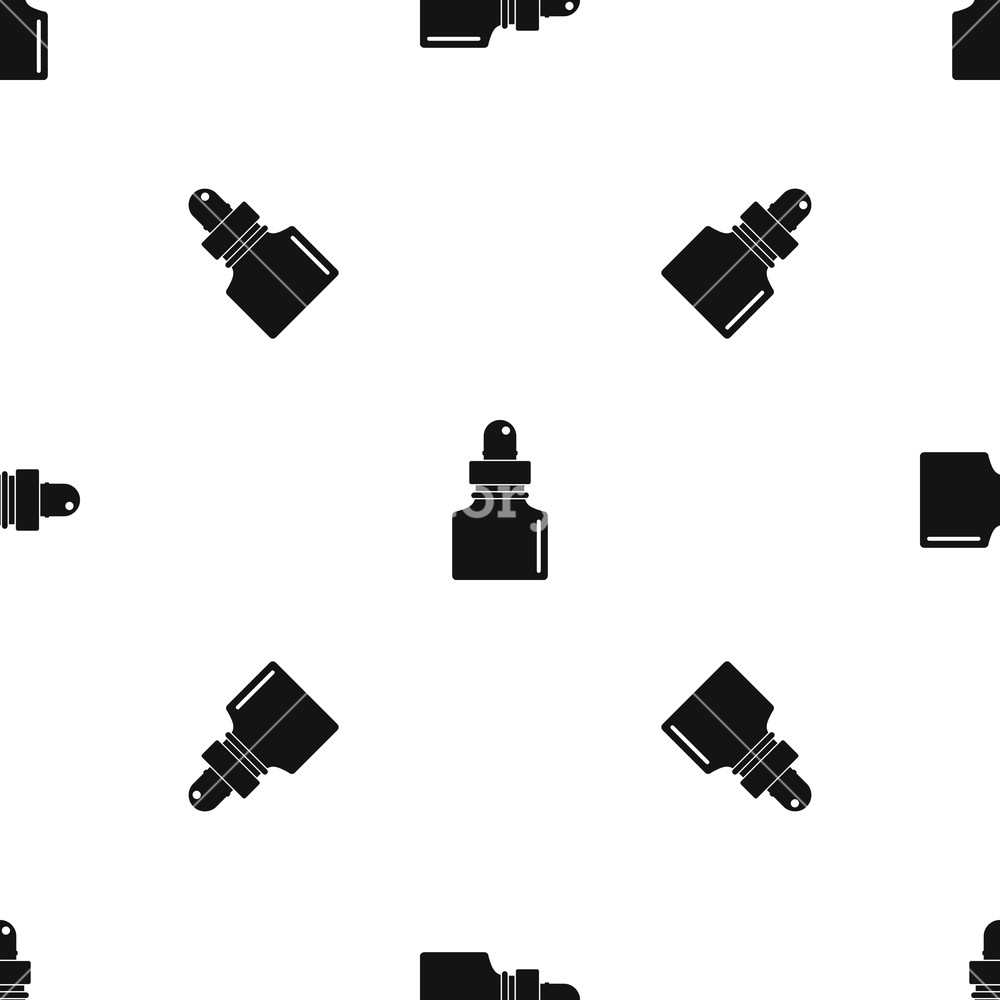 1000x1000 Black Inkwell Pattern Repeat Seamless In Black Color For Any