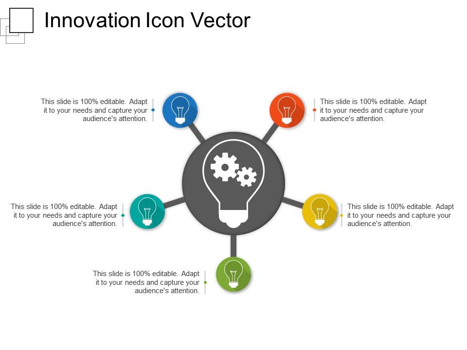 960x720 Innovation Icon Vector Powerpoint Slide Template Presentation