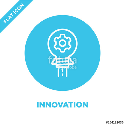 500x500 Innovation Icon Vector Thin Line Innovation Outline Icon Vector