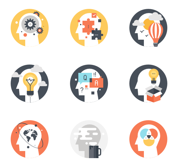 600x564 Business Innovation Icons