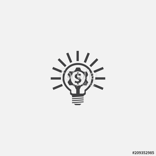 500x500 Fintech Innovation Icon Simple Element Illustration Stock Image