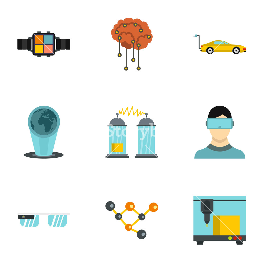 1000x1000 Innovation Icons Set Flat Illustration Of Innovation Vector