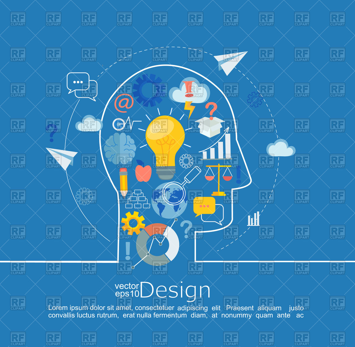 1200x1172 Concept Of Big Ideas Inspiration Innovation Vector Image