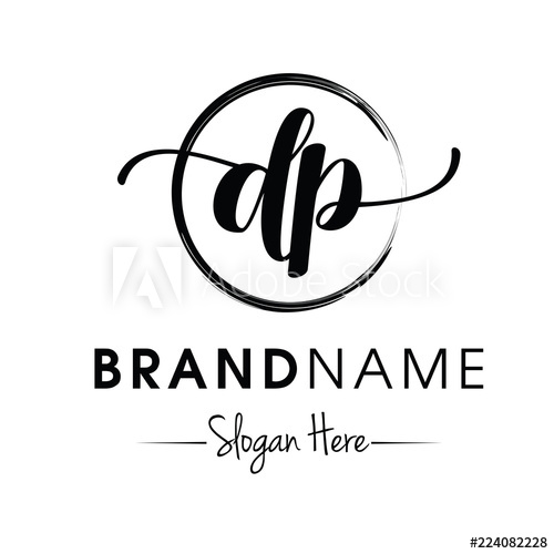 Monogram Initial Dp Typography Logo Design Inspiration Vector 500x500 Monogram Initial Dp Typography Logo Design Inspiration Vector