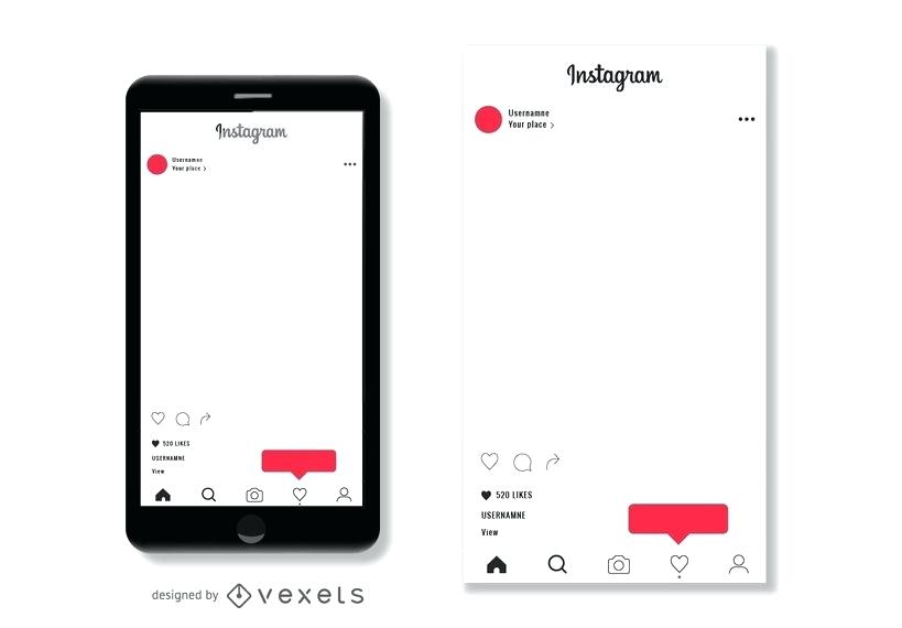 819x570 Post Template Vector Download Instagram Large Image