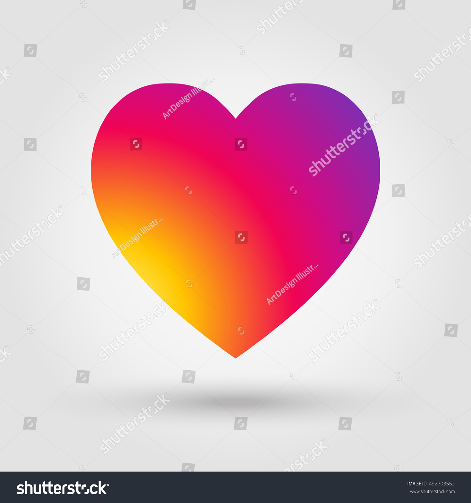 1500x1600 Instagram Heart Icon Vector