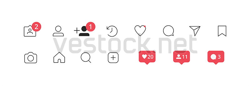 800x275 Instagram Social Media Icon User Stories User Button, Symbol