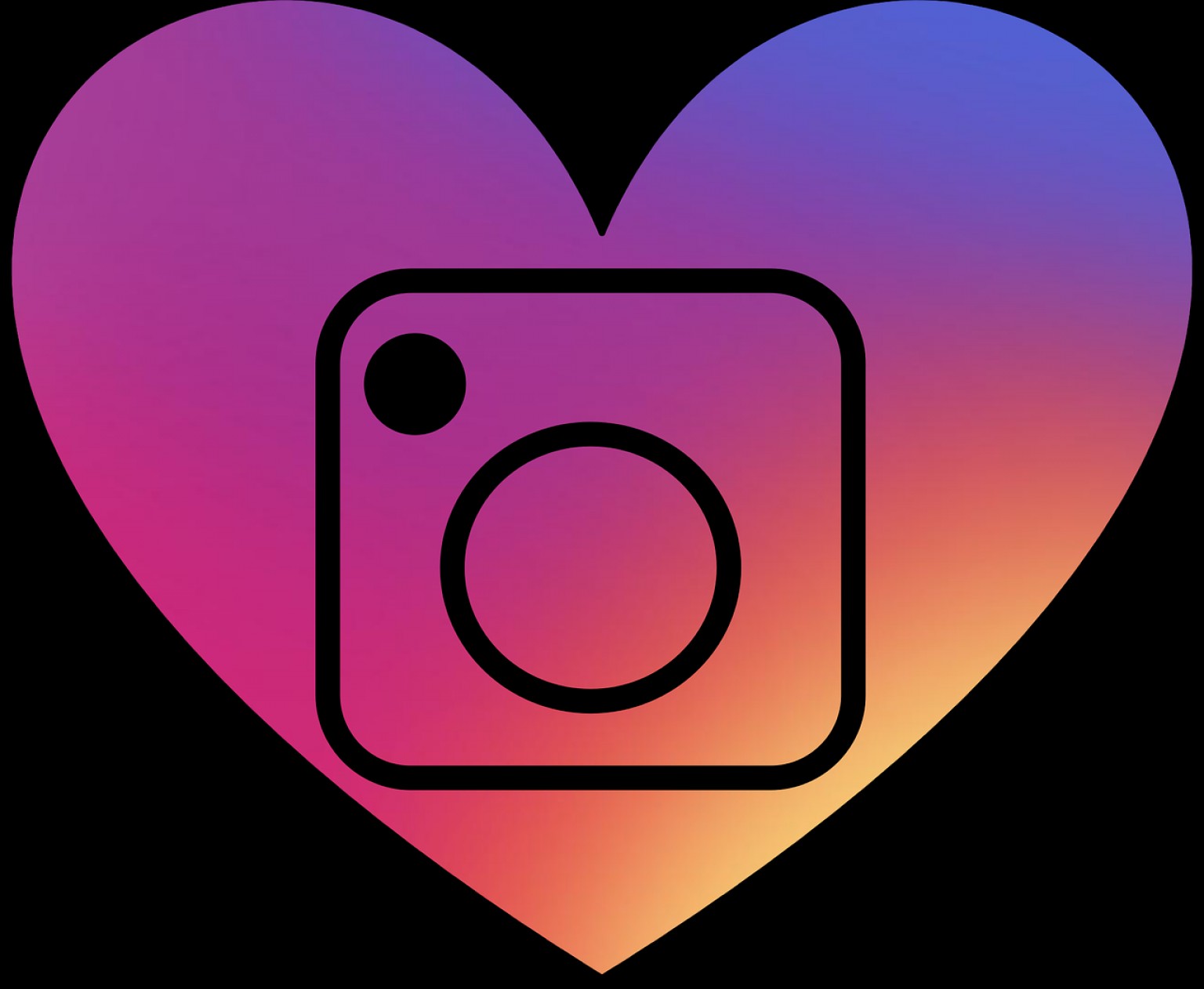 Download Instagram Heart Vector at Vectorified.com | Collection of ...