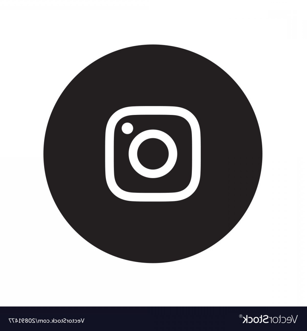 Instagram Icon Black And White Vector at Vectorified.com | Collection ...