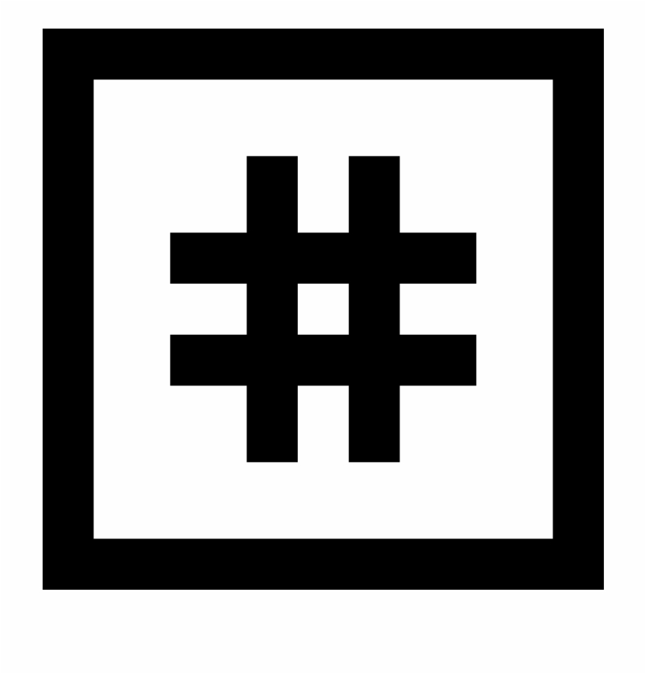 920x960 Hashtag Vector Instagram Icon
