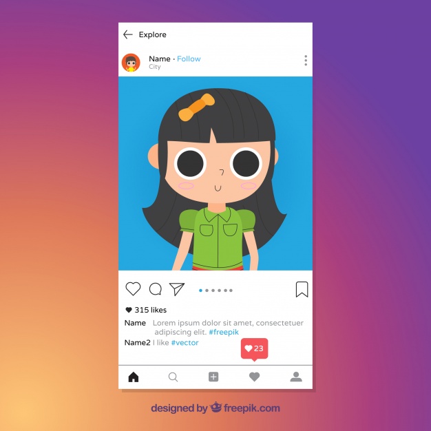 Instagram Like Vector