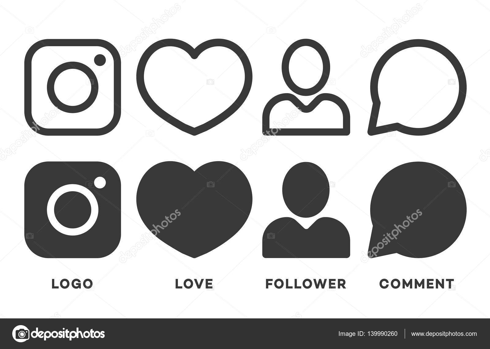 1600x1140 Instagram Heart Icon Vector