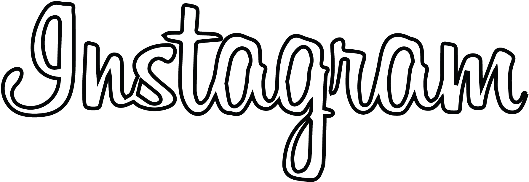 1785x616 New Instagram Logo Black And White Png Edigital